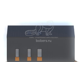 3d проект ДБХ009 - фасад 4