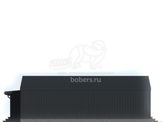 3d проект ДБХ010 - фасад 3