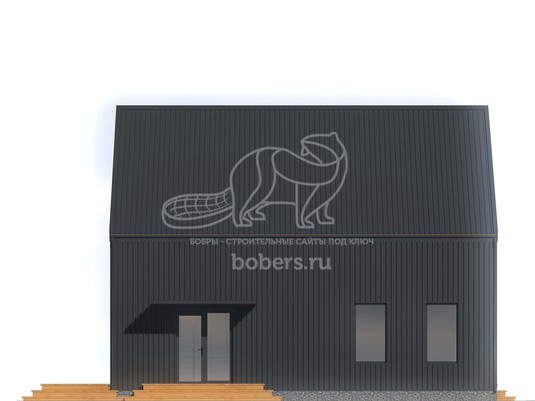 3d проект ДБХ013 - фасад 2