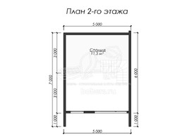 3d проект ДБХ018 - планировка 2 этажа