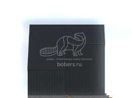 3d проект ДБХ018 - фасад 2
