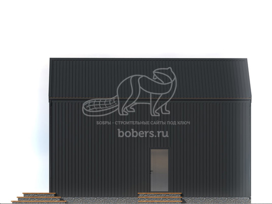 3d проект ДБХ020 - фасад 3
