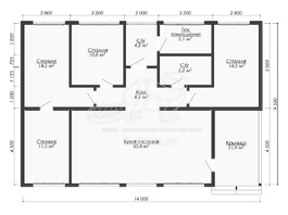 3d проект ДБХ024 - планировка 1 этажа</div>