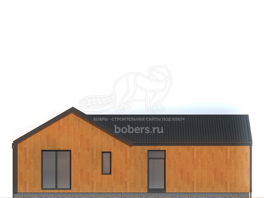 3d проект ДБХ030 - фасад 2
