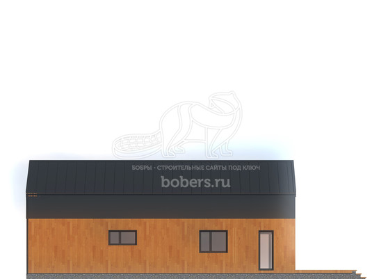 3d проект ДБХ035 - фасад 1