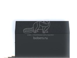 3d проект ДБХ040 - фасад 2