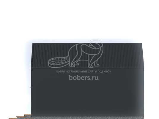 3d проект ДБХ040 - фасад 2