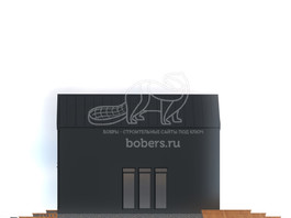 3d проект ДБХ041 - фасад 4