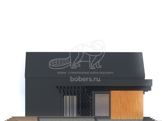 3d проект ДБХ055 - фасад 2