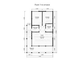 3d проект ДФ006 - планировка 1 этажа</div>