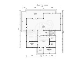 3d проект ДФ010 - планировка 1 этажа