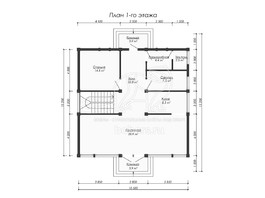 3d проект ДФ012 - планировка 1 этажа