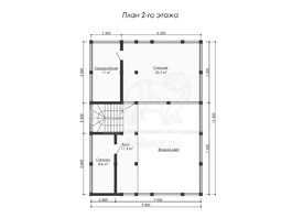 3d проект ДФ014 - планировка 2 этажа