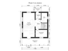 3d проект ДГ001 - планировка 1 этажа