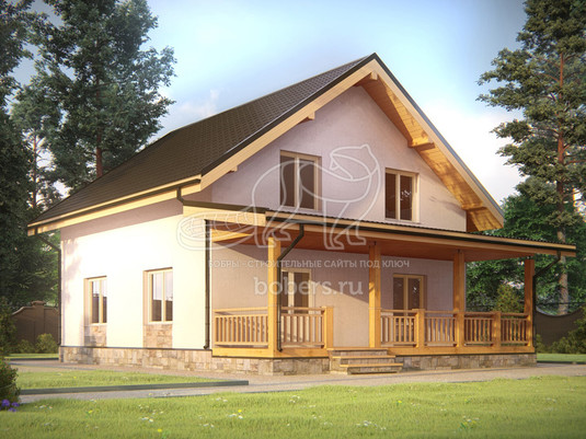 3d проект ДГ001 - вид сбоку