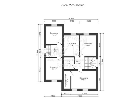 3d проект ДГ002 - планировка 2 этажа</div>