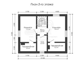 3d проект ДГ004 - планировка 2 этажа</div>