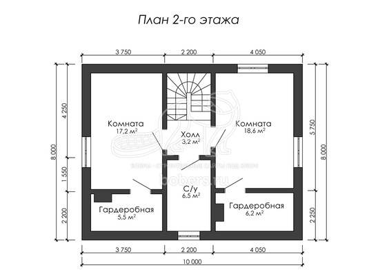 3d проект ДГ004 - планировка 2 этажа</div>