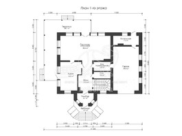 3d проект ДГ005 - планировка 1 этажа