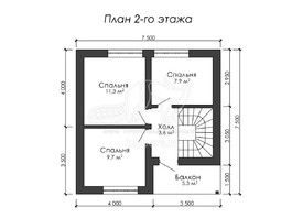 3d проект ДГ006 - планировка 2 этажа</div>