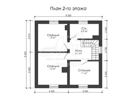 3d проект ДГ008 - планировка 2 этажа</div>