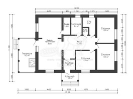 3d проект ДГ009 - планировка 1 этажа</div>