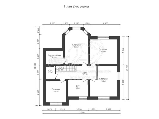3d проект ДГ012 - планировка 2 этажа</div>