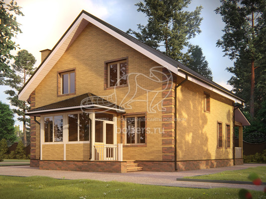3d проект ДГ014 - вид спереди