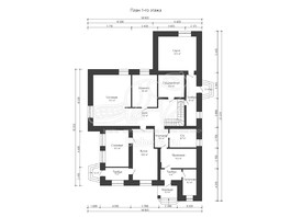 3d проект ДГ019 - планировка 1 этажа
