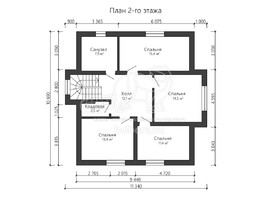 3d проект ДГ023 - планировка 2 этажа</div>
