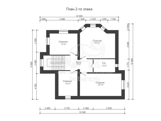 3d проект ДГ025 - планировка 2 этажа</div>