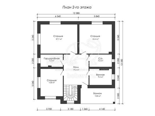 3d проект ДГ036 - планировка 2 этажа</div>