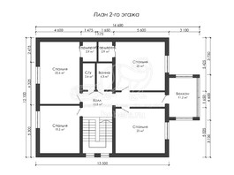 3d проект ДГ040 - планировка 2 этажа</div>