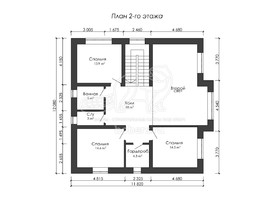 3d проект ДГ041 - планировка 2 этажа</div>