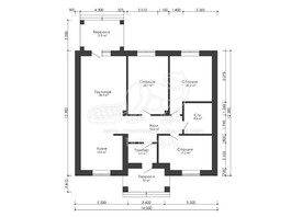 3d проект ДГ048 - планировка 1 этажа</div>