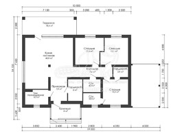 3d проект ДГ051 - планировка 1 этажа</div>