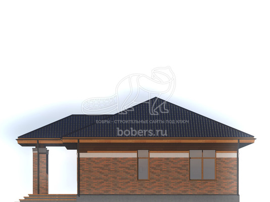 3d проект ДГ053 - фасад 2