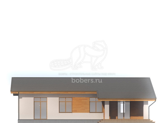 3d проект ДГ055 - фасад 1