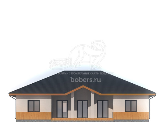 3d проект ДГ057 - фасад 1