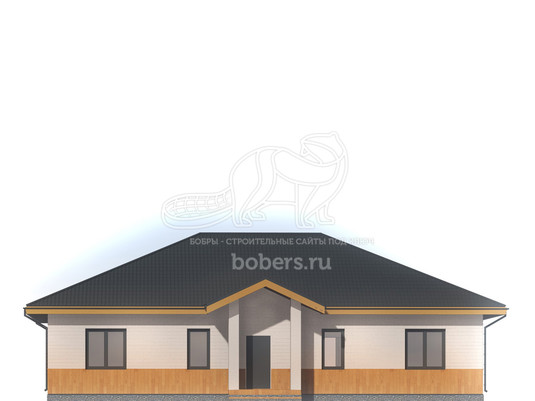 3d проект ДГ057 - фасад 3