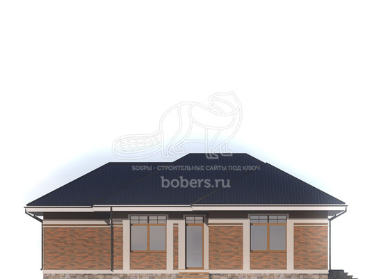 3d проект ДГ058 - фасад 1