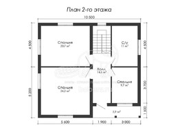 3d проект ДГ060 - планировка 2 этажа</div>