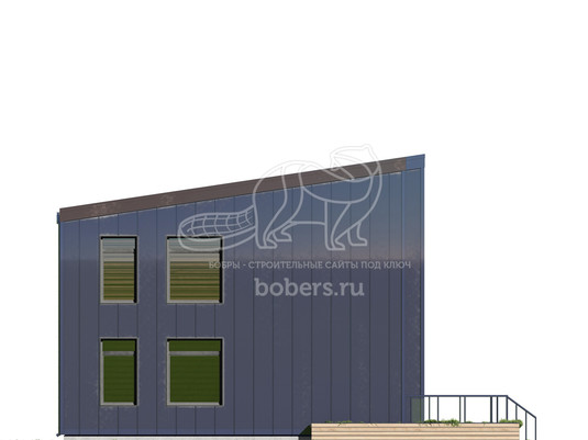 3d проект ДХ001 - фасад 2