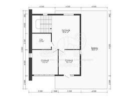 3d проект ДХ005 - планировка 2 этажа