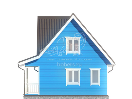 3d проект ДК004 - фасад 2