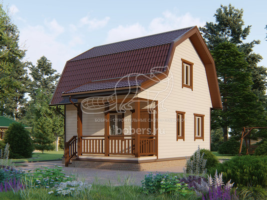 3d проект ДК008 - вид сзади