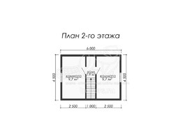 3d проект ДК008 - планировка 2 этажа