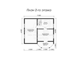 3d проект ДК012 - планировка 2 этажа
