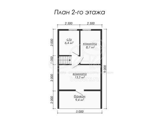 3d проект ДК014 - планировка 2 этажа</div>