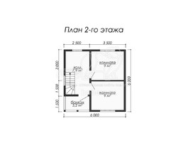3d проект ДК020 - планировка 2 этажа